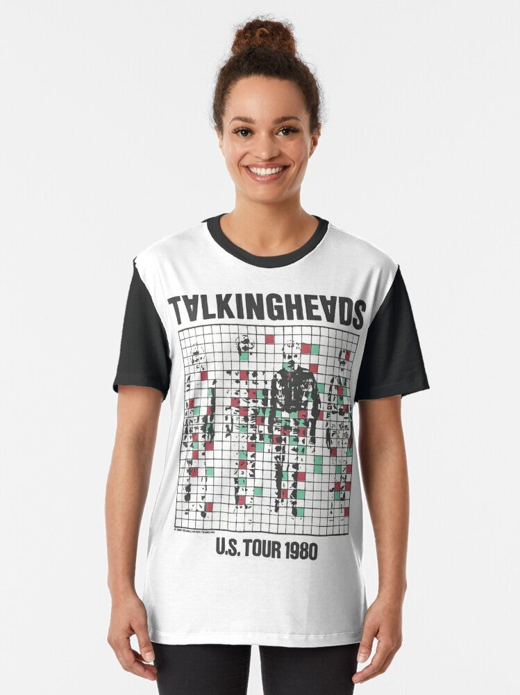 Talking Heads inspired vintage graphic t-shirt featuring the 80s new wave band - Women