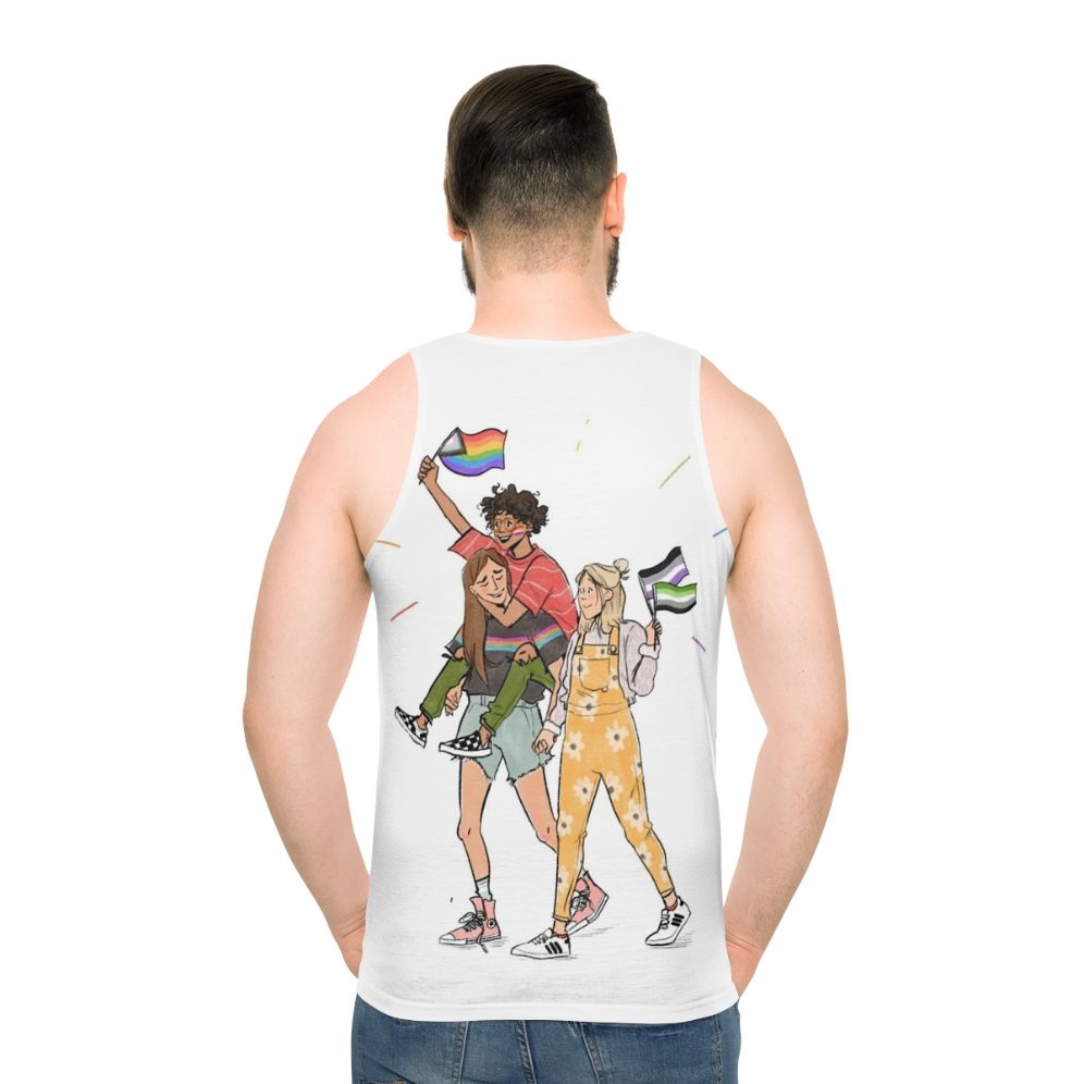 Heartstopper Unisex Tank Top - men back