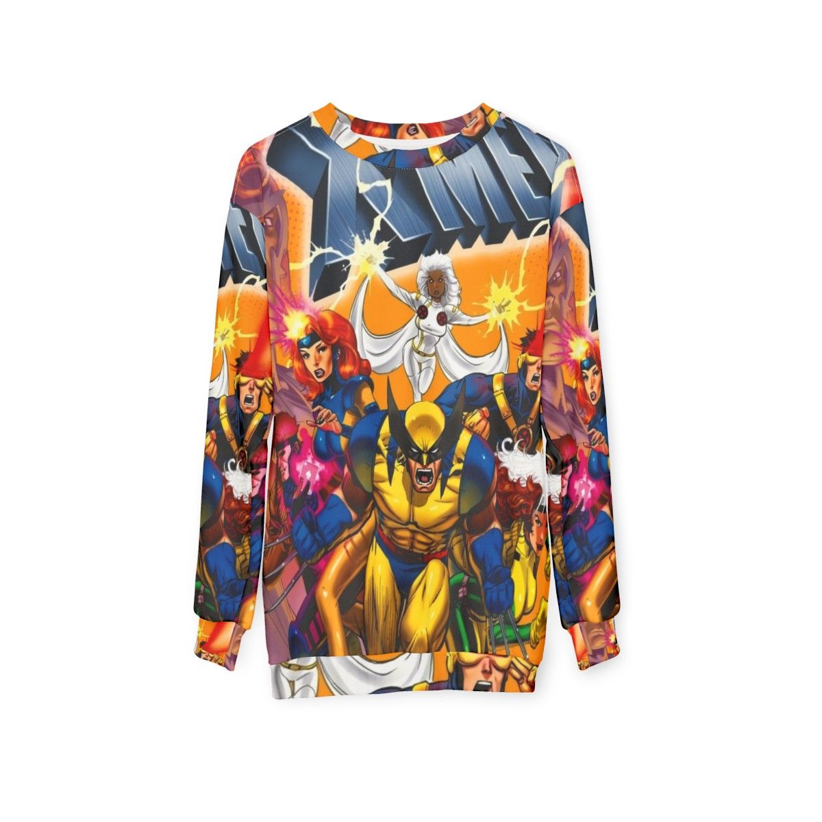 Ethereal sweatshirt for horror film and vintage XMen movie fans - hanging