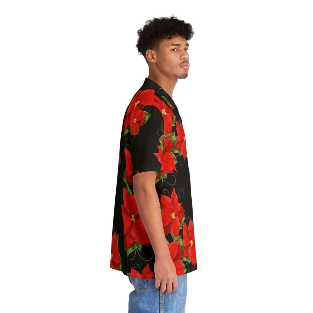 Poinsettia flower Hawaiian Christmas shirt - People Pight