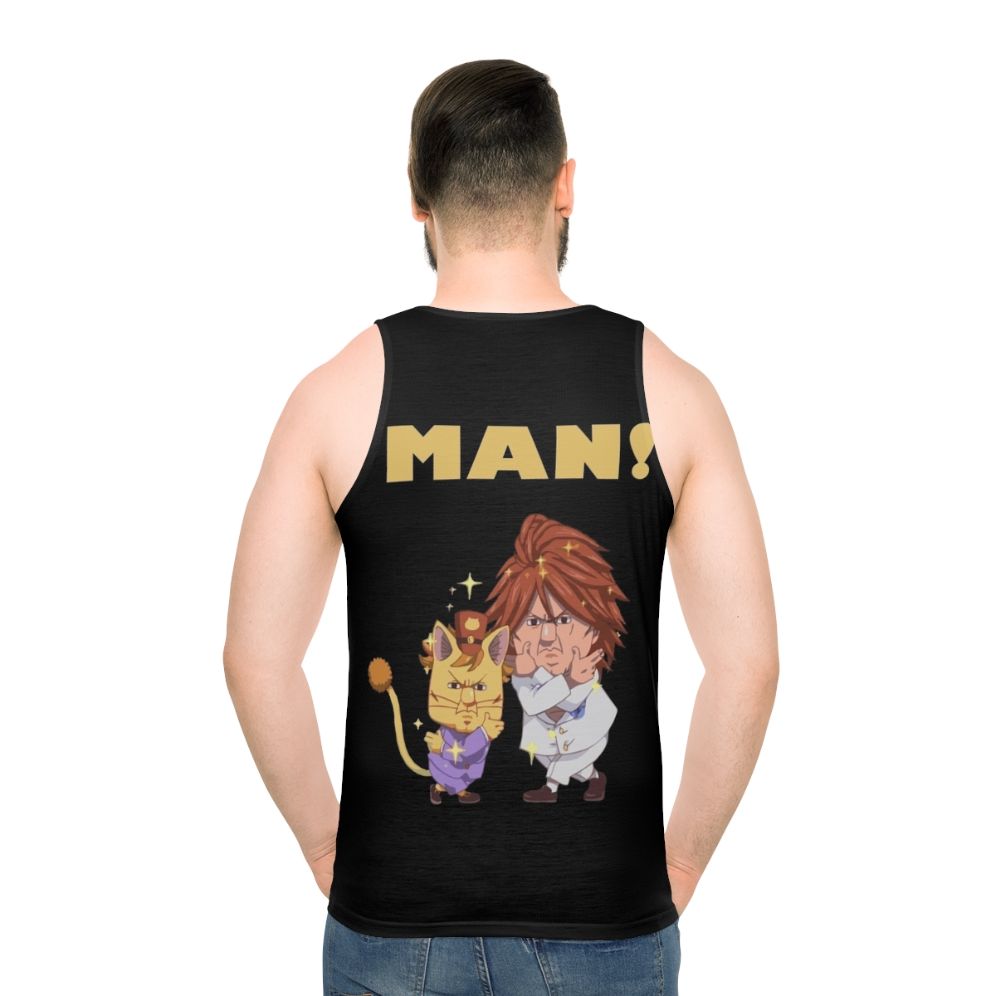 Fairy Tail Unisex Tank Top with Ichiya and Nichiya Design - men back