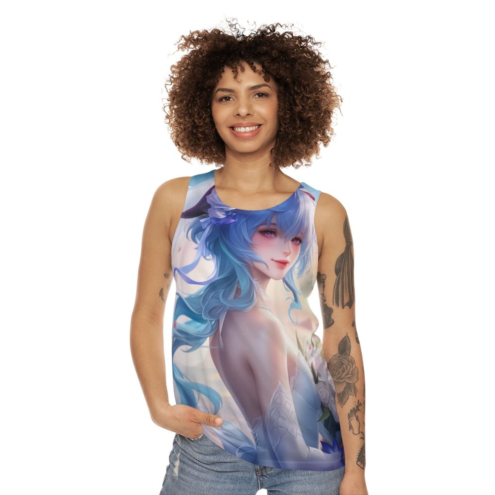 Genshin Impact Ganyu Wedding Dress Unisex Tank Top - women