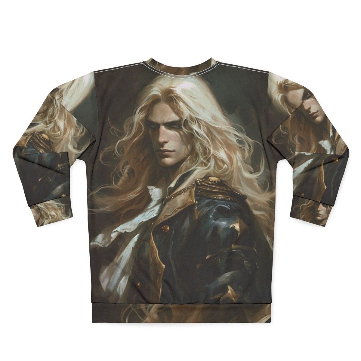 Alucard Castlevania Sweatshirt - Retro Gaming Apparel - Back