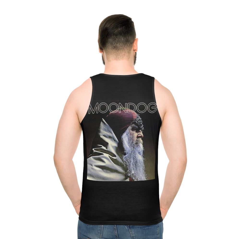 Moondog musician unisex tank top - men back