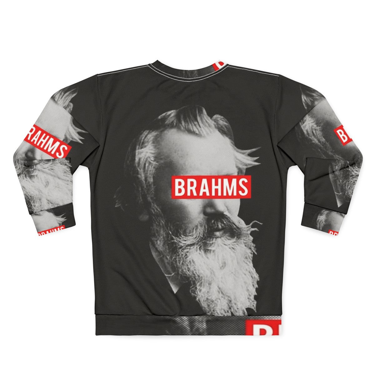 Brahms classical music sweatshirt - Back