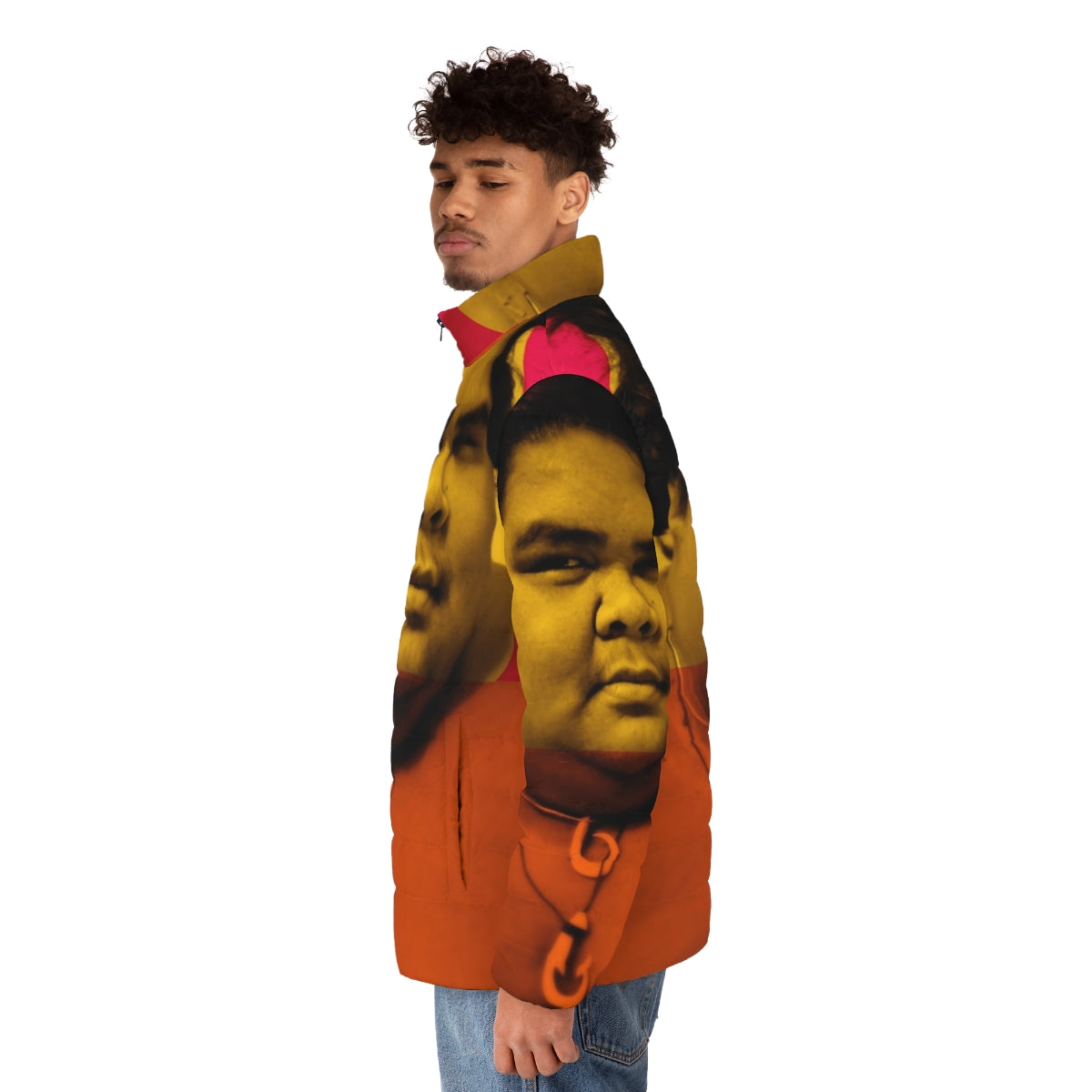 Endless Iz Puffer Jacket featuring the iconic Hawaiian singer Israel Kamakawiwo'ole - men side left