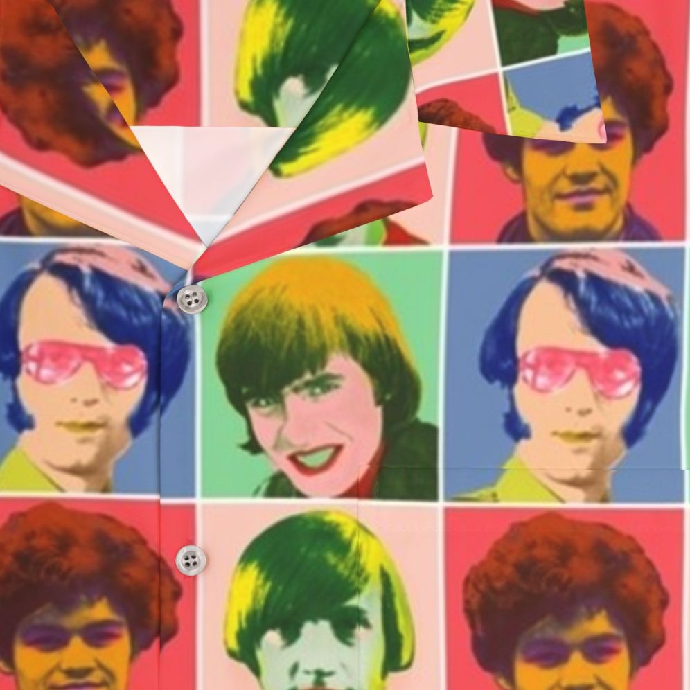 Warhol Monkees Checkered Hawaiian Shirt - Detail