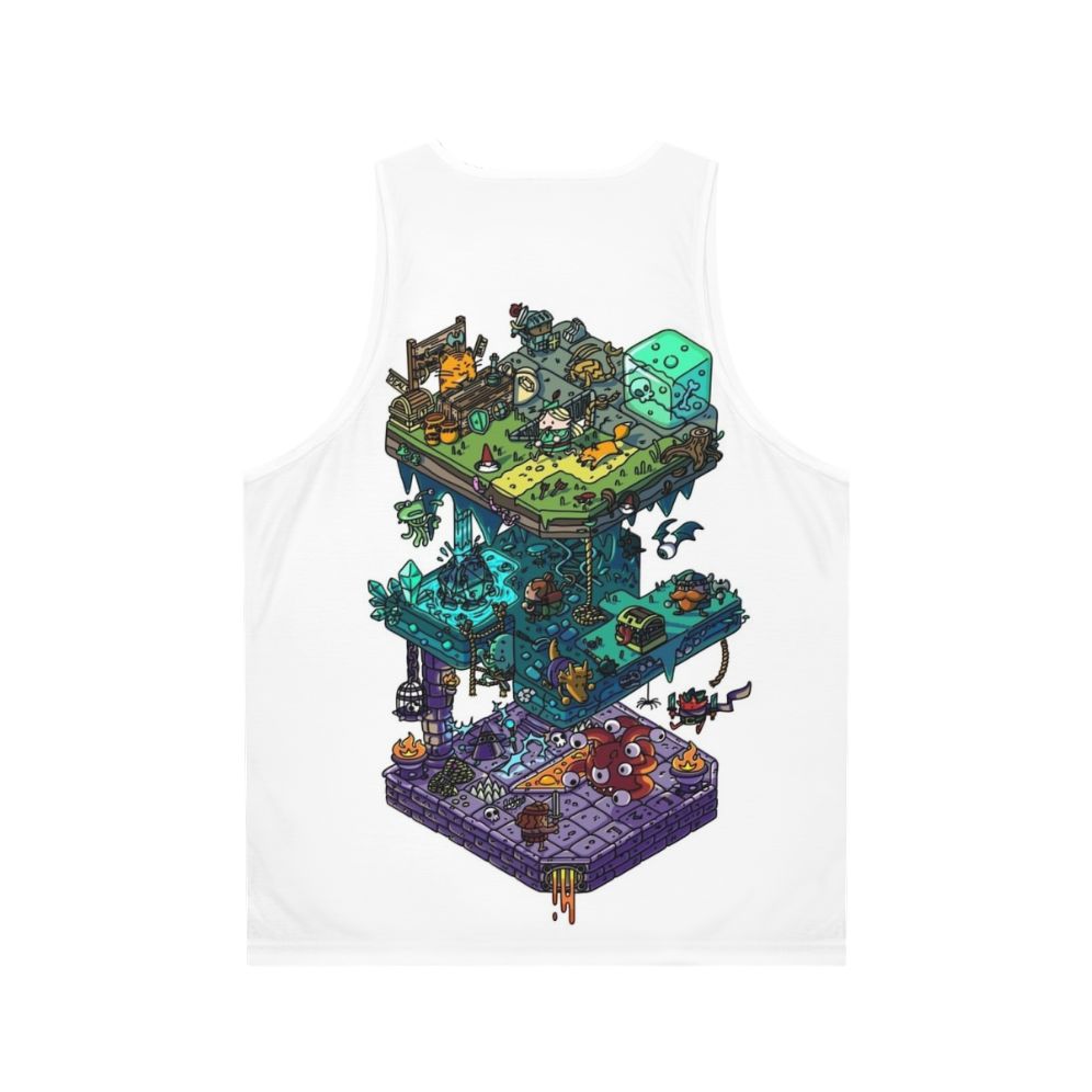 Isometric Dungeon & Dragons Unisex Tank Top - Back