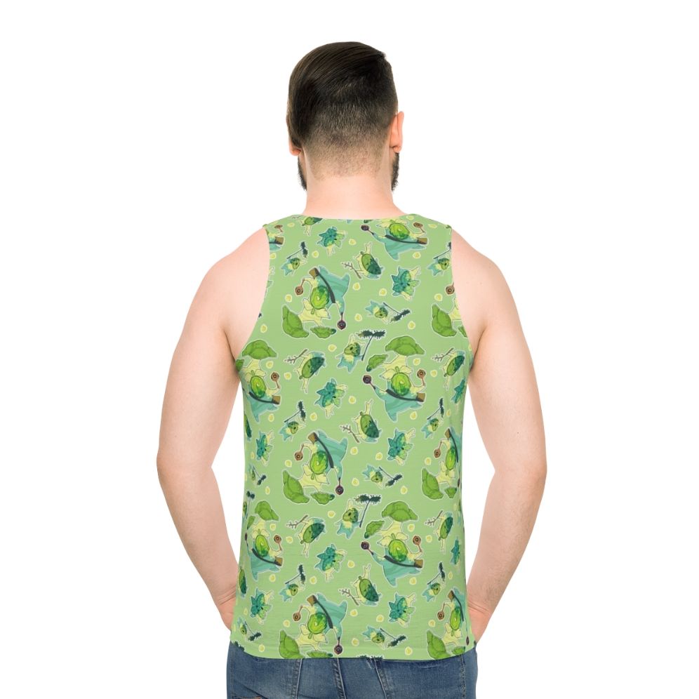 Korok pattern unisex tank top from The Legend of Zelda - men back