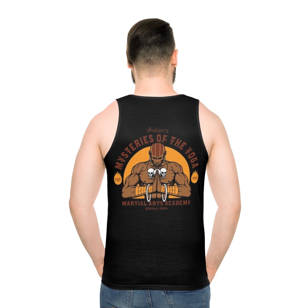 Yoga and Martial Arts Unisex Tank Top - men back