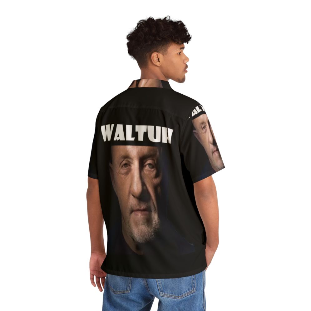 "Breaking Bad 'Waltuh' Hawaiian Shirt with Walter White and 'Kid Named Finger' Meme" - People Back