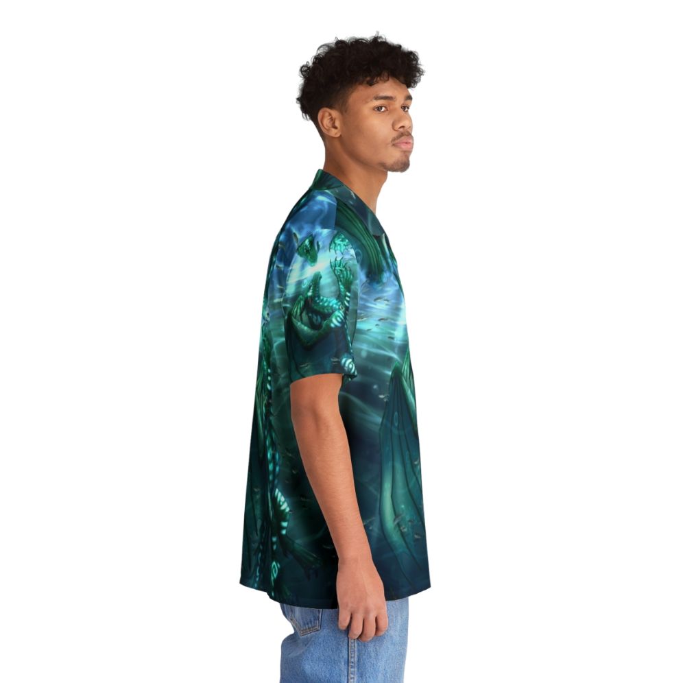 Wings of Fire Fathom and Turtle Sea Dragon Hawaiian Shirt - People Pight