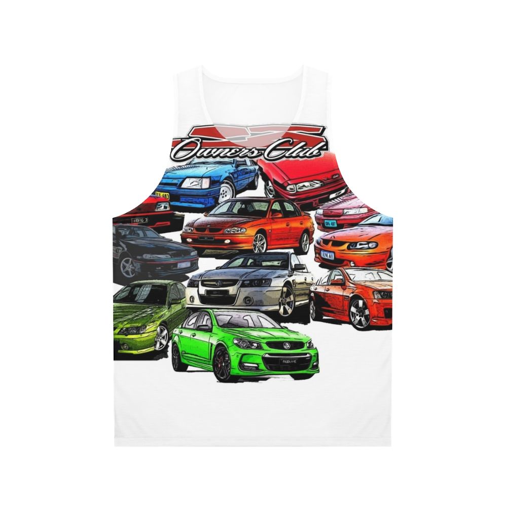 Unisex SS Owner Tank Top for Holden Commodore Enthusiasts