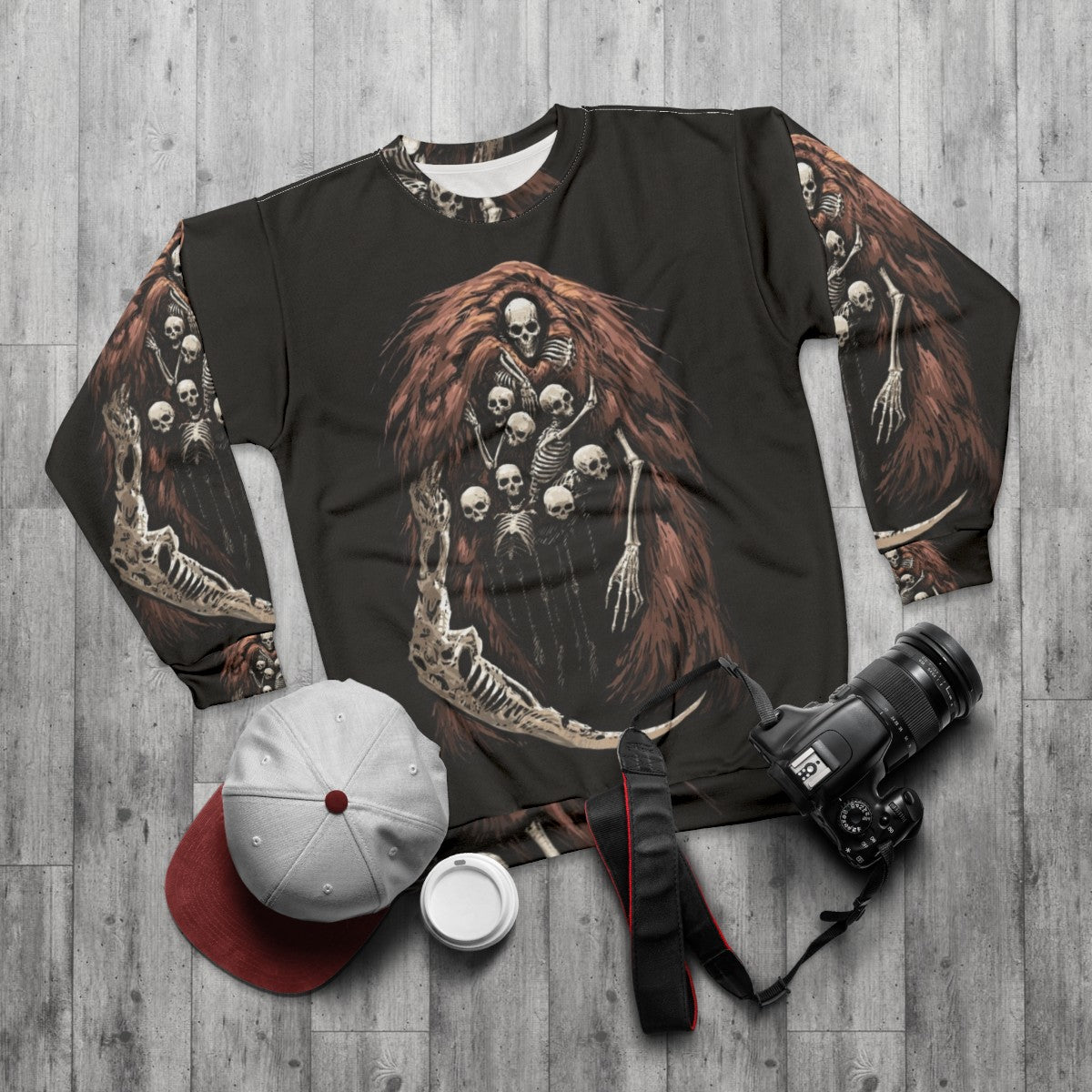 Dark Souls Gravelord V2 Skeleton Sweatshirt - flat lay