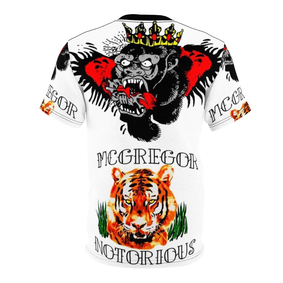 Conor McGregor inspired tattoo design printed on a high-quality t-shirt - Back