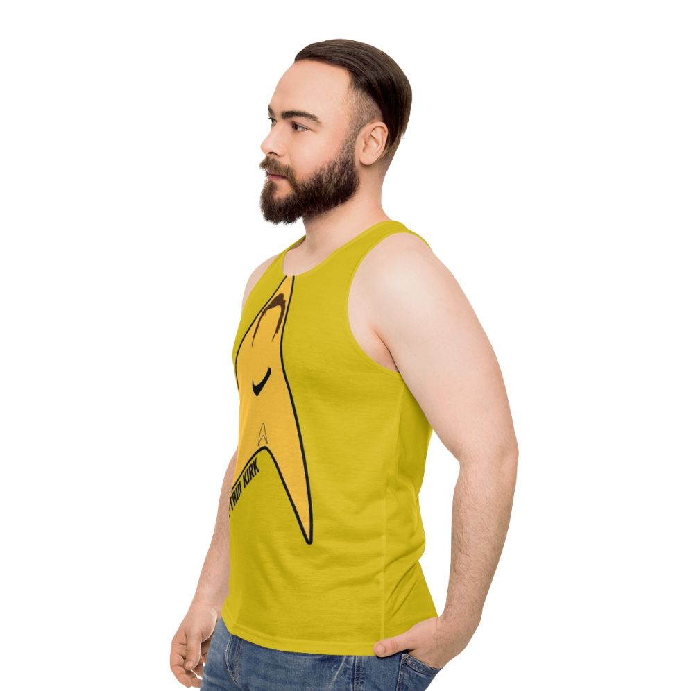 Captain Kirk Unisex Star Trek Tank Top - men side