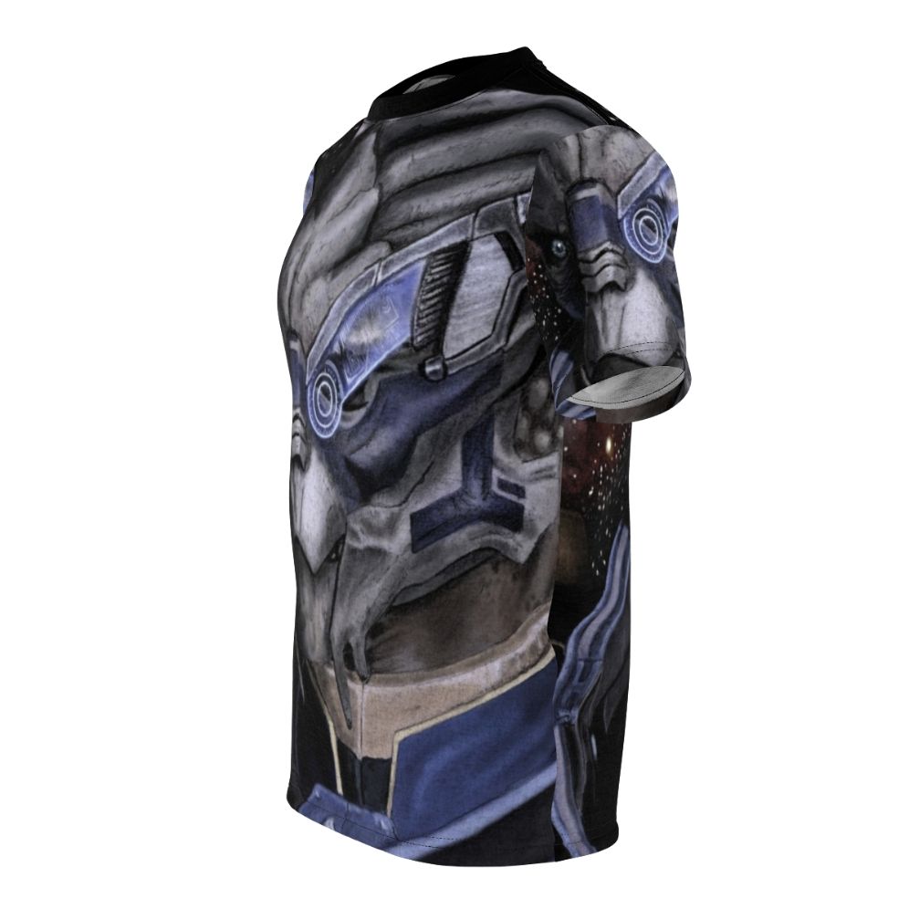 T-shirt featuring characters Garrus Vakarian and Thane Krios from the popular sci-fi game Mass Effect - men left