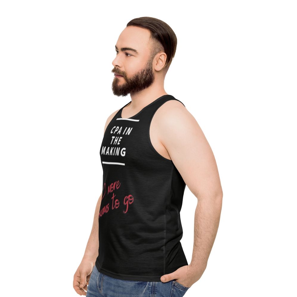 Cpa In The Making Unisex Tank Top - men side