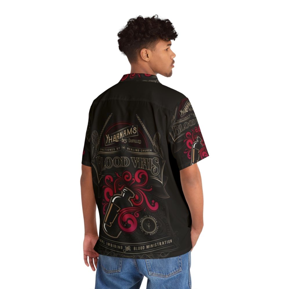 Yharnam's Blood Vials Hawaiian Shirt - Bloodborne Inspired Gothic Horror Fanart - People Back