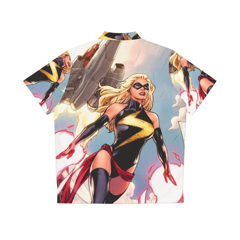 Carol Danvers Captain Marvel Superhero Hawaiian Shirt - Back