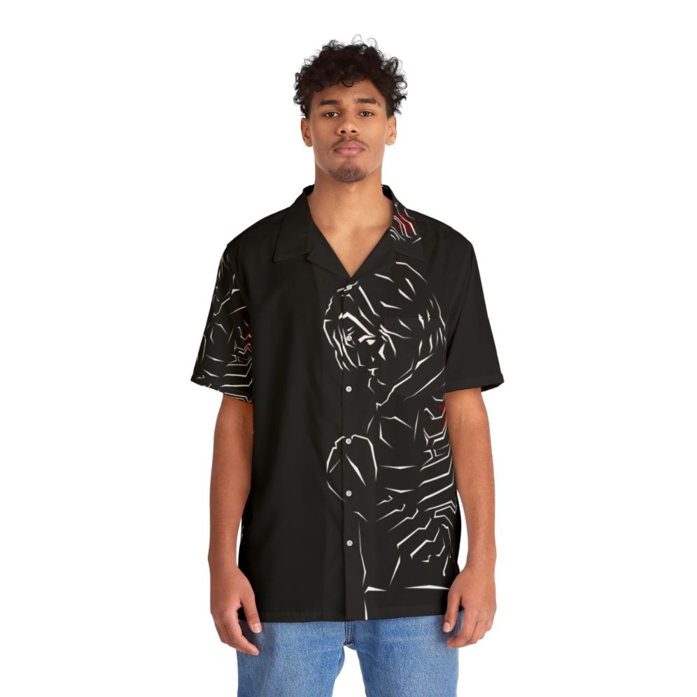 Marvel Winter Soldier Hawaiian Shirt - People Front