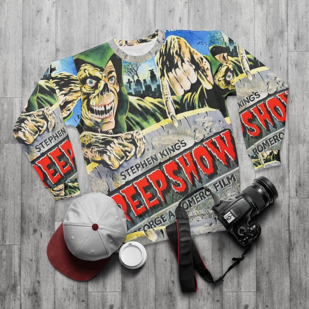 Creepshow Creep Horror Sweatshirt - flat lay