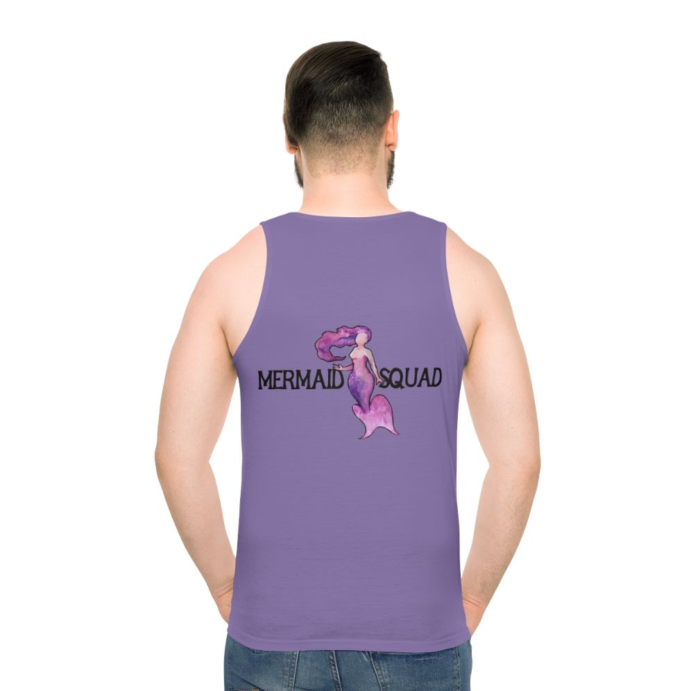 Mermaid squad unisex tank top - men back