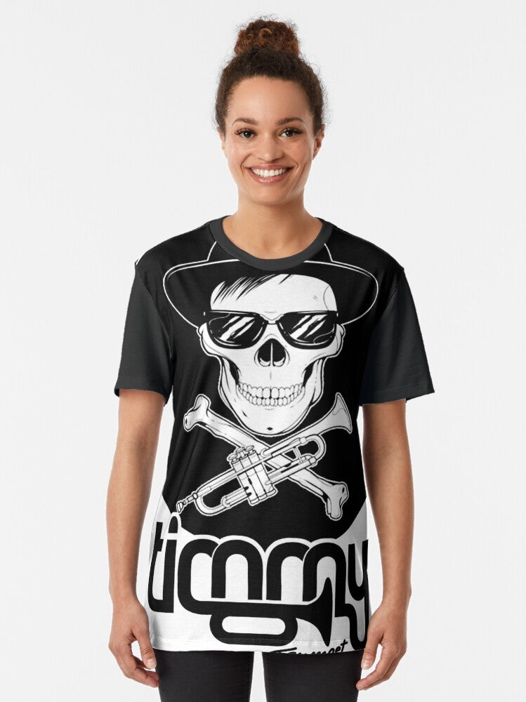 Timmy Trumpet EDM festival graphic t-shirt design - Women