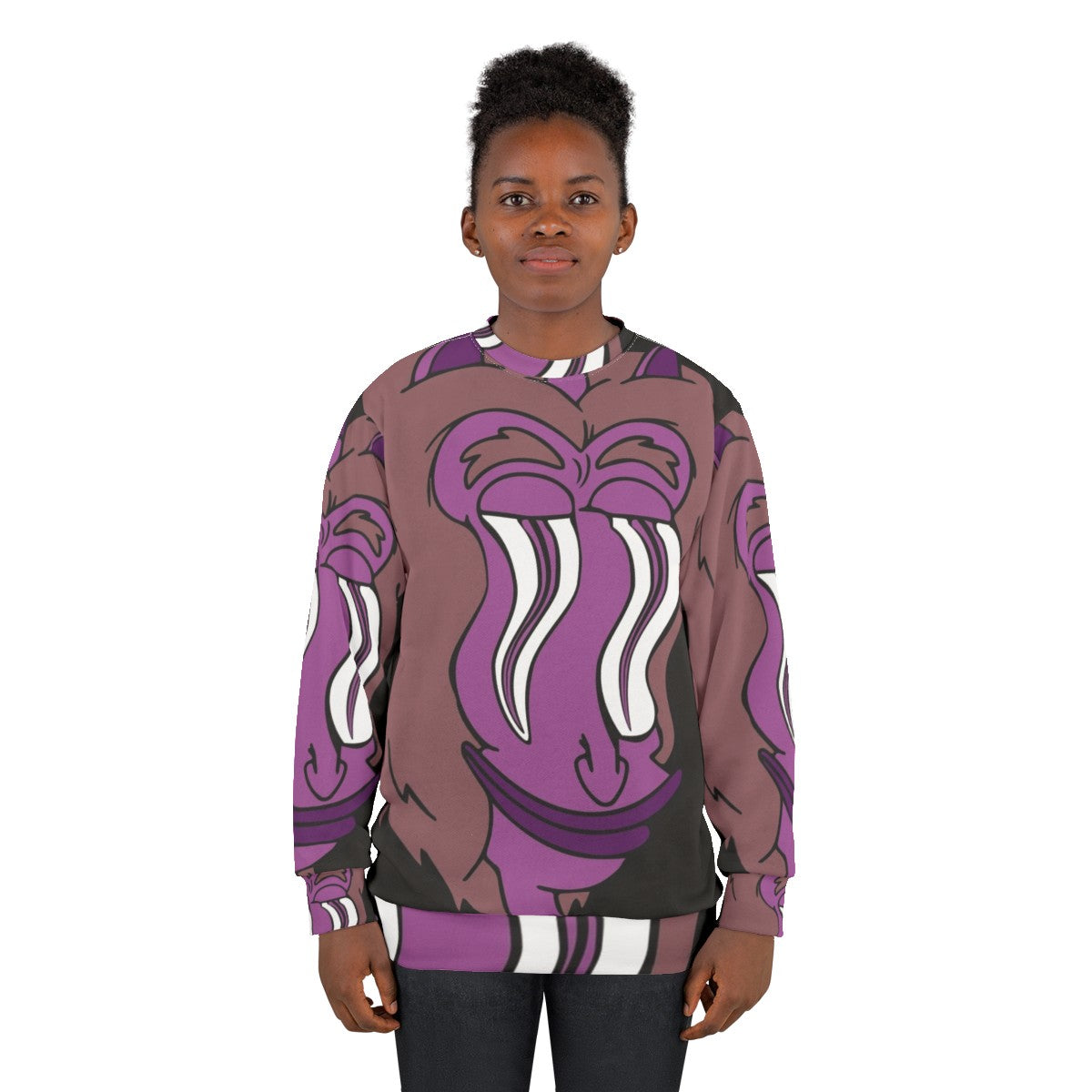 Big Mouth Hormone Monster Sweatshirt featuring the iconic character from the Netflix comedy series - women