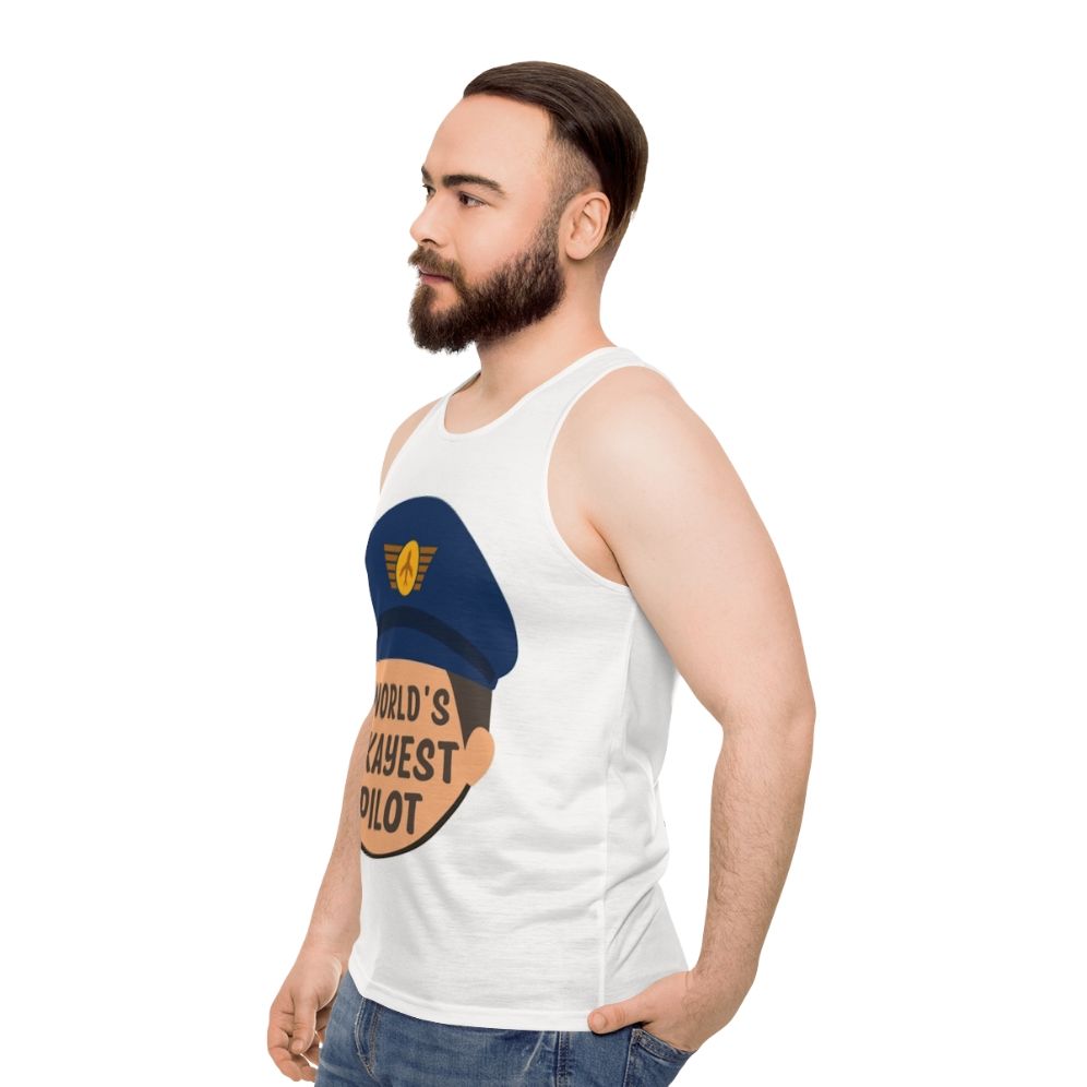 Unisex "World's Okayest" Engineer Tank Top - men side