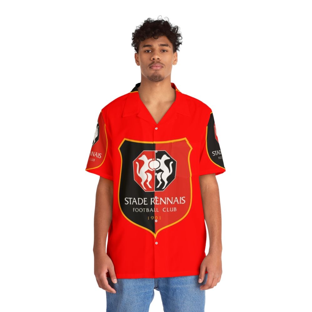 Stade Rennais FC Hawaiian Shirt - People Front