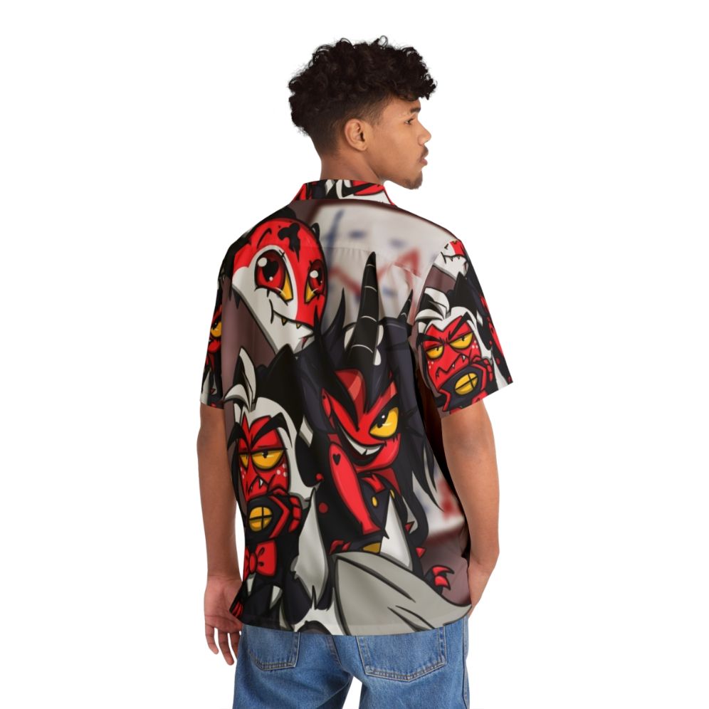 Helluva Boss Hawaiian Shirt with Cartoon Characters - People Back