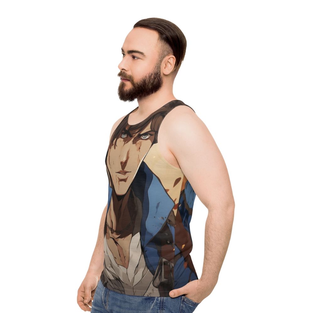 Castlevania Nocturne Richter Belmont Unisex Tank Top - men side