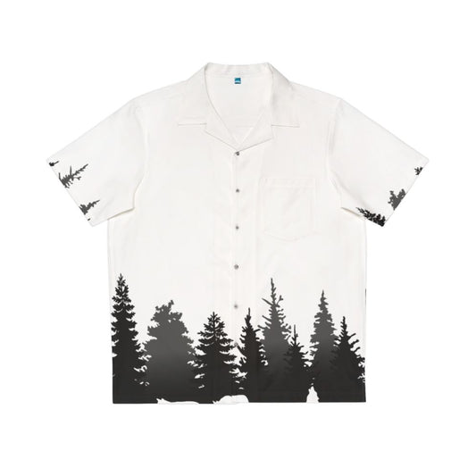 Wolves Hawaiian Shirt with Silhouette Print