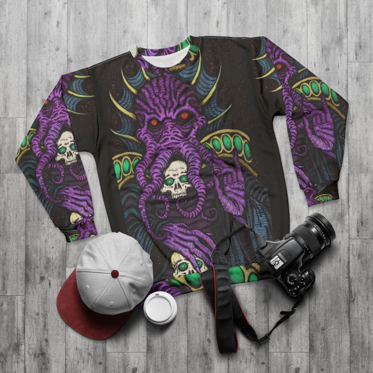 Mind Flayer Azhmodai 2018 Dungeons & Dragons Sweatshirt - flat lay