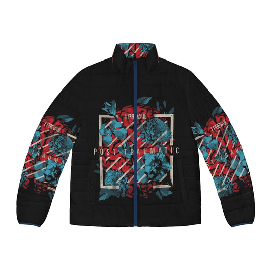 I Prevail Puffer Jacket featuring the band's logo and name