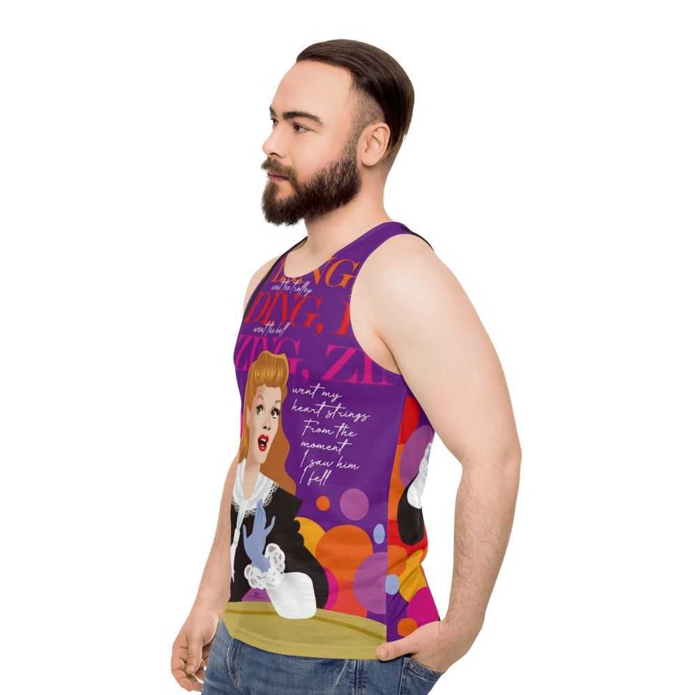 Alejandro Mogollo Art Trolley Unisex Tank Top - men side