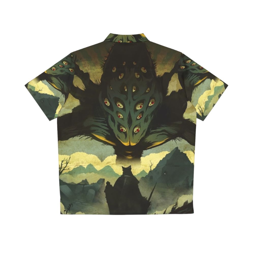 Dark Souls Inspired Hawaiian Shirt featuring Amygdala from the Nightmare Frontier - Back