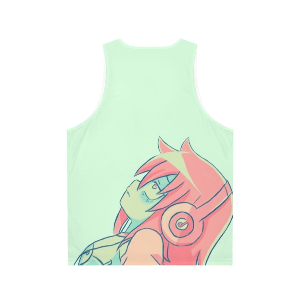 Watamote Unisex Anime Graphic Tank Top - Back