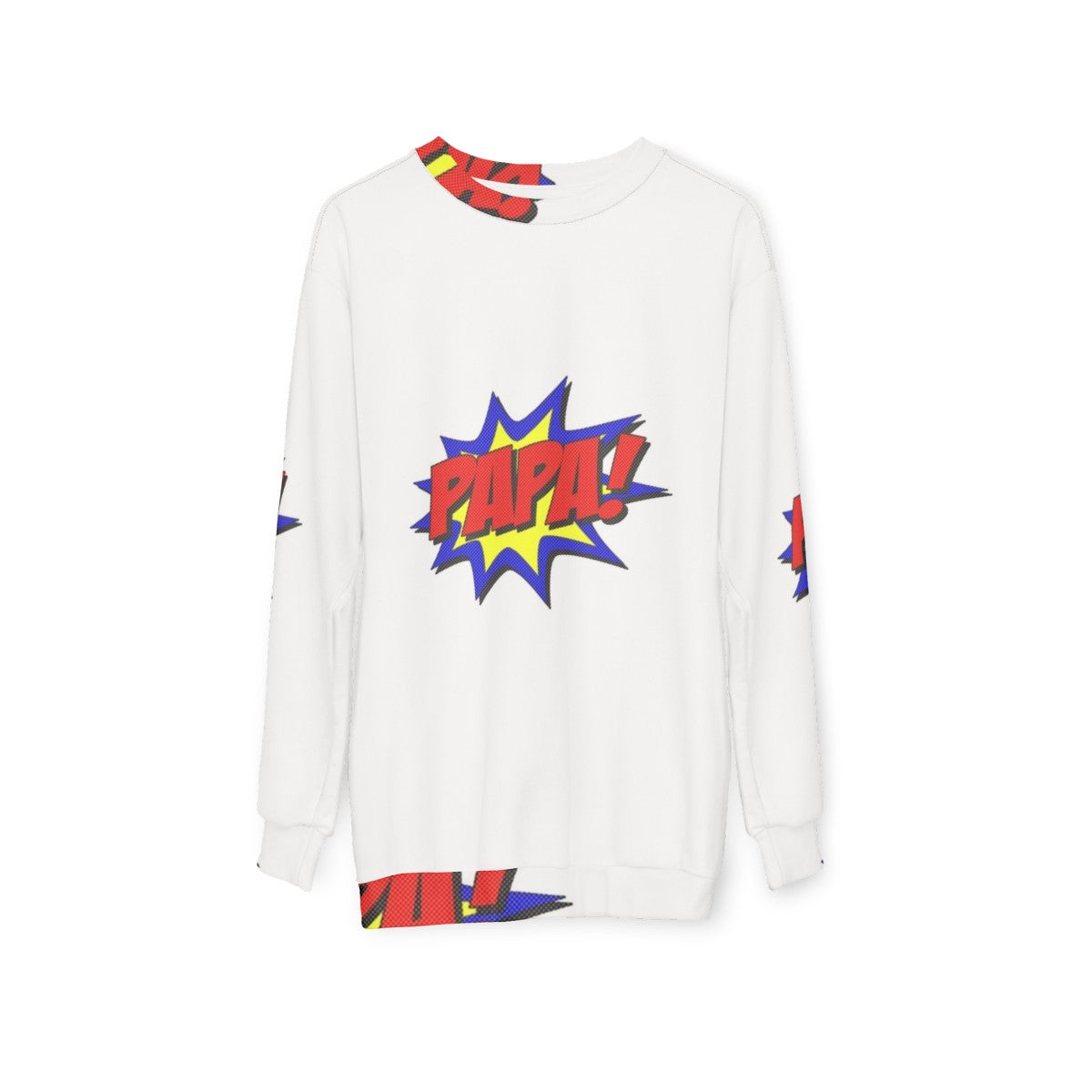 Superhero Papa Sweatshirt - hanging