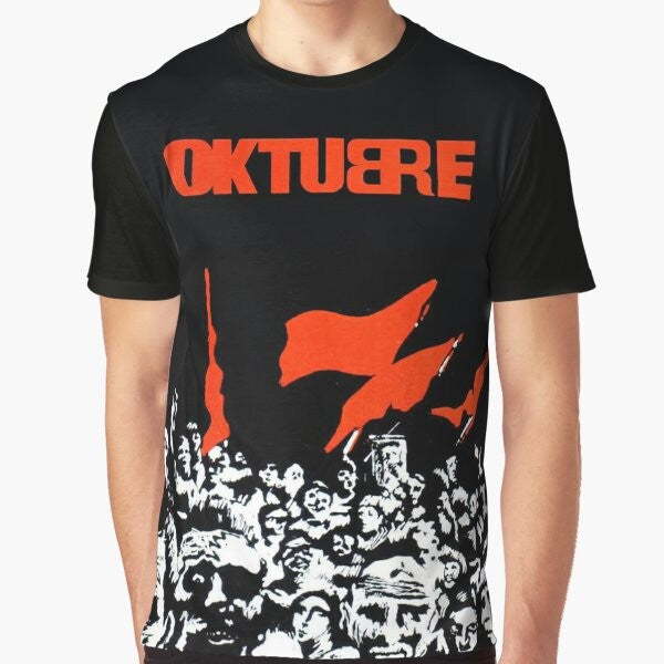 Oktubre Graphic T-Shirt featuring music icons from Argentina