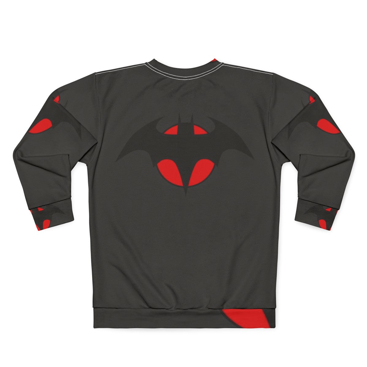 Robert Pattinson Batman Sweatshirt with Bat Symbol - Back