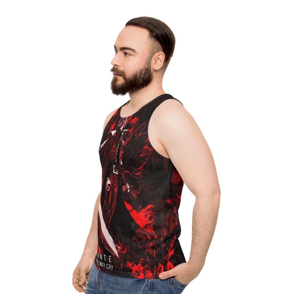 Dante Devil May Cry abstract gaming tank top - men side