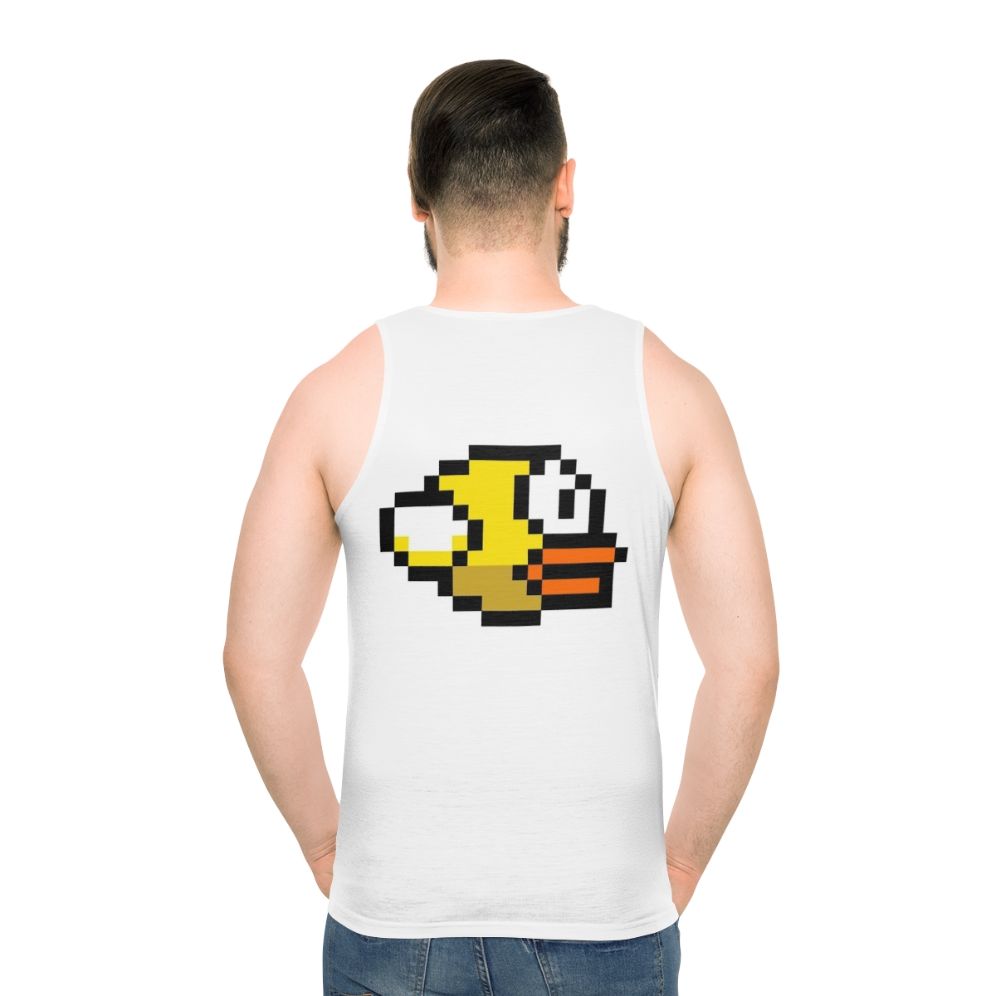 Flappy Bird Unisex Tank Top - men back