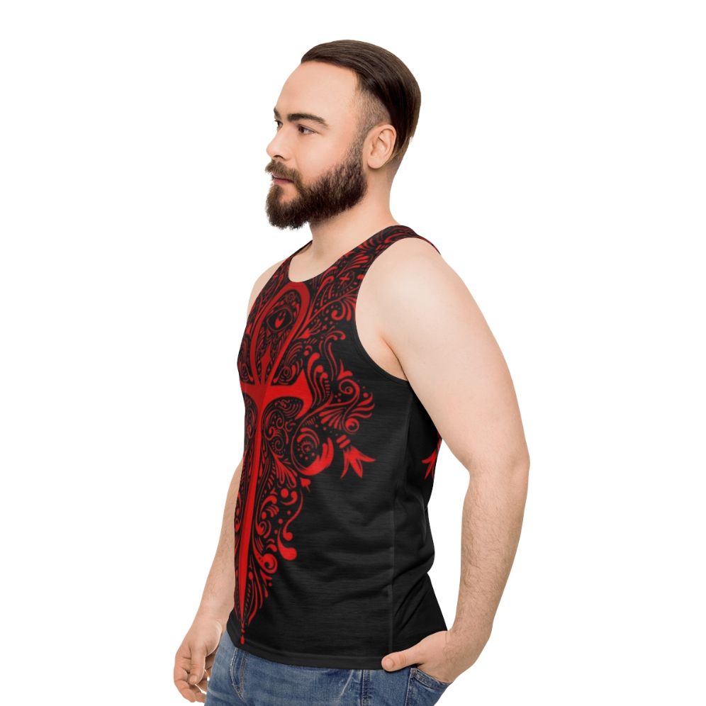 Unisex gothic vampire tank top - men side