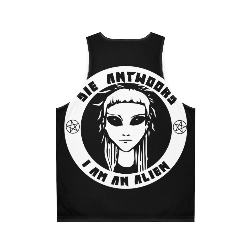 Unisex O Landi Vi Er White Tank Top - Back