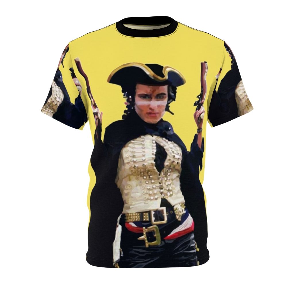 Retro-style graphic t-shirt inspired by Adam Ant's "Stand and Deliver" song