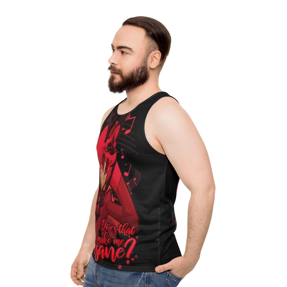 Unisex Hazbin Hotel Alastor the Radio Demon Tank Top - men side