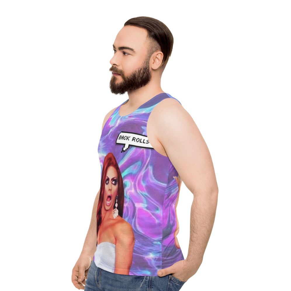 Alyssa Edwards' Back Rolls Unisex Drag Race Tank Top - men side