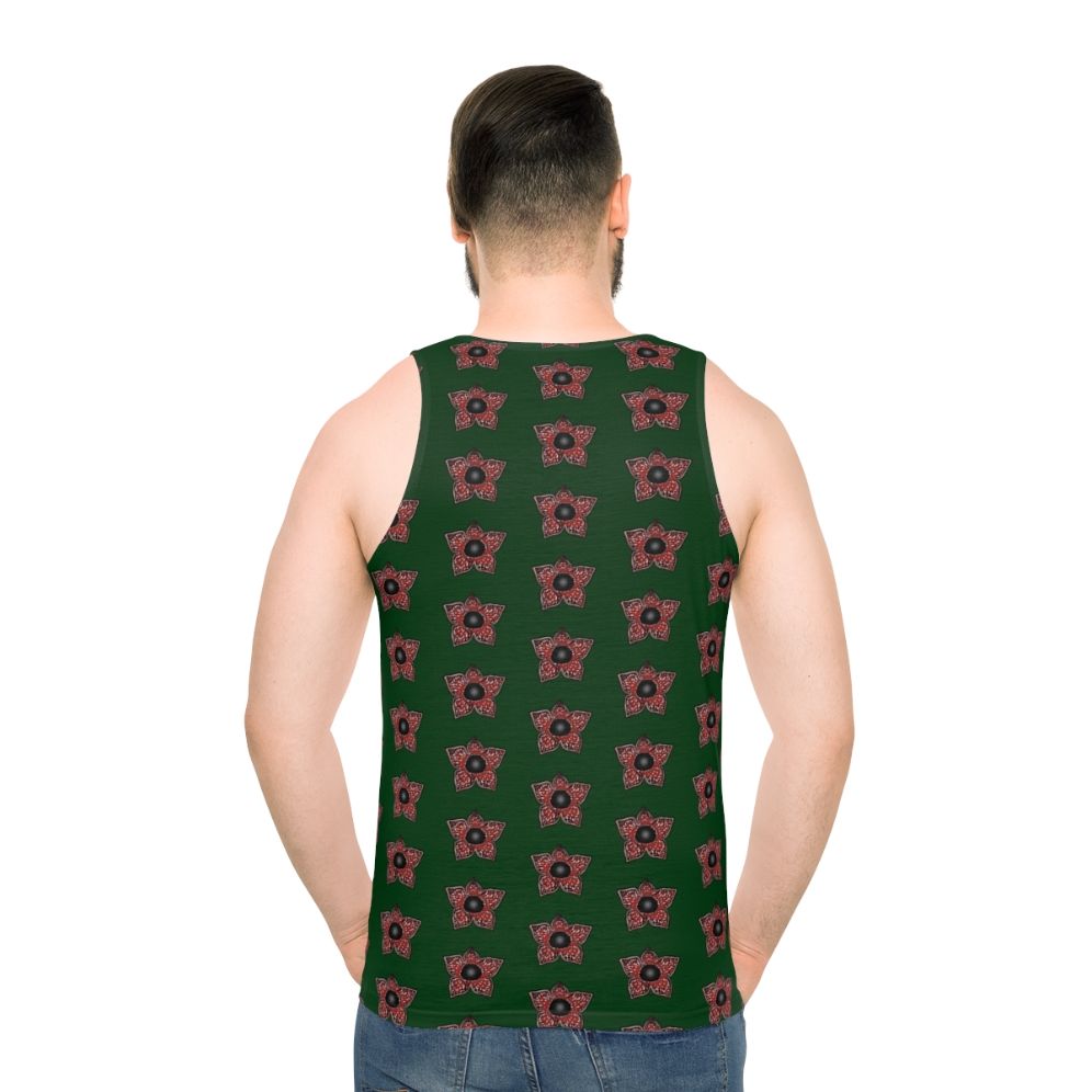 Stranger Things Demogorgon Pattern Unisex Tank Top - men back